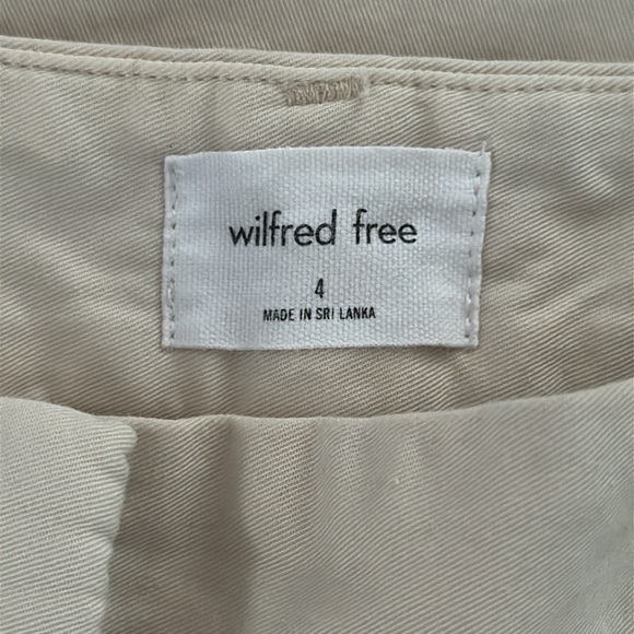 Wilfred Cream/Ivory 100% Cotton Straight Leg Ascendant Pants Size 4 - Picture 9 of 11